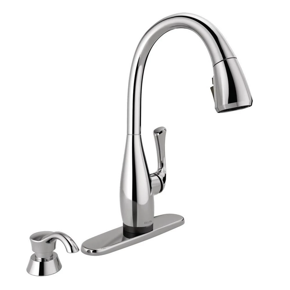 Dominic Single-Handle Pull-Down Sprayer Kitchen Faucet With Touch2O & ShieldSpray Technology In SpotShield Stainless 17 Dominic Single-Handle Pull-Down Sprayer Kitchen Faucet With Touch2O & ShieldSpray Technology In SpotShield Stainless - Image 15