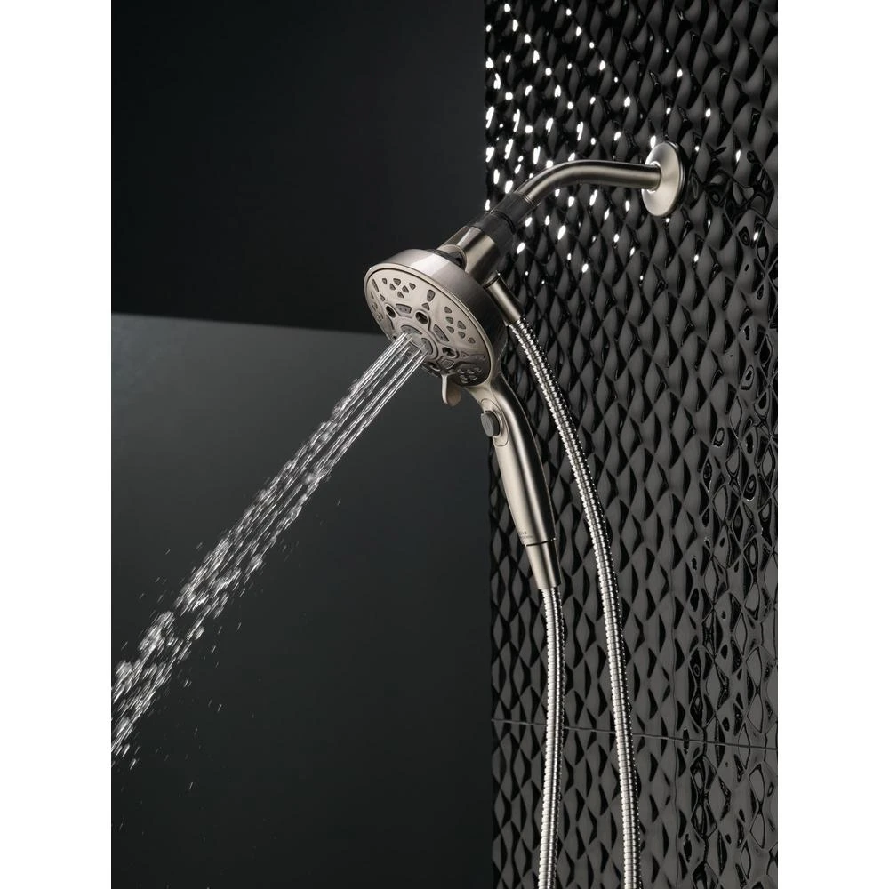 SureDock 7-Spray 5 In. Single Wall Mount Handheld H2Okinetic Shower Head In SpotShield Brushed Nickel 9 SureDock 7-Spray 5 In. Single Wall Mount Handheld H2Okinetic Shower Head In SpotShield Brushed Nickel - Image 7