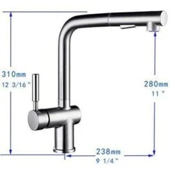 Single-Handle Pull Out Sprayer Kitchen Faucet In Brushed Nickel -Master Locks Shop 420ad306261efbe6c2644d8feffe4f06 1800x1800