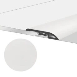 Lucida USA Piano White 1.75-in X 48-in Vinyl Floor Reducer