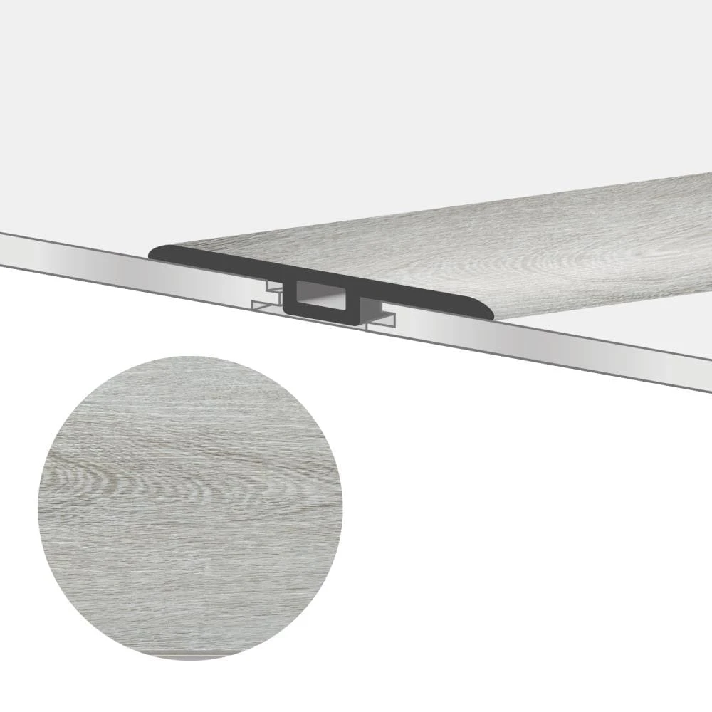 Lucida USA Greywolf 1.75-in X 8-in Vinyl Floor T-Moulding 3 Lucida USA Greywolf 1.75-in X 8-in Vinyl Floor T-Moulding