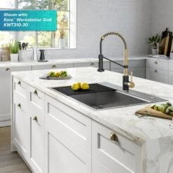 Single-Handle Pull-Down Kitchen Faucet With Dual Function Sprayhead In Spot Free Antique Champagne Bronze/Matte Black 20 Single-Handle Pull-Down Kitchen Faucet With Dual Function Sprayhead In Spot Free Antique Champagne Bronze/Matte Black -Master Locks Shop 427acdf2de6a26496e1e26d89ef82fad 1800x1800