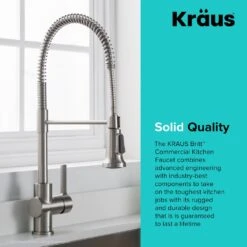 Britt Single Handle Commercial Kitchen Faucet With Dual Function Sprayhead In All-Brite Spot Free Stainless Steel Finish -Master Locks Shop 441471421daed5f38c0f299f1019a0d5 1800x1800