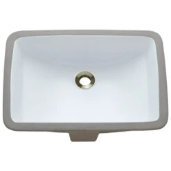MR Direct Undermount Porcelain Bathroom Sink In White