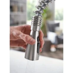 Springvale Single-Handle Pull-Down Sprayer Kitchen Faucet With Reflex And Power Boost In Spot Resist Stainless -Master Locks Shop 4515b13702e4d781ee798a946b21ce65 1800x1800