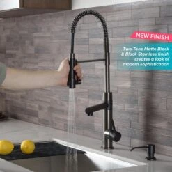 Artec Pro Single-Handle Pull-Down Sprayer Kitchen Faucet With Pot Filler In Matte Black/Black Stainless Steel -Master Locks Shop 45be024b3e5bfcaa8a5fd3ef22a3fab3 1800x1800