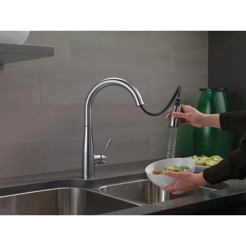 Essa Single-Handle Pull-Down Sprayer Kitchen Faucet With MagnaTite Docking In Arctic Stainless 7 Essa Single-Handle Pull-Down Sprayer Kitchen Faucet With MagnaTite Docking In Arctic Stainless - Image 5