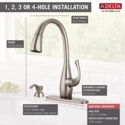 Dominic Single-Handle Pull-Down Sprayer Kitchen Faucet With Touch2O & ShieldSpray Technology In SpotShield Stainless 19 Dominic Single-Handle Pull-Down Sprayer Kitchen Faucet With Touch2O & ShieldSpray Technology In SpotShield Stainless -Master Locks Shop 46bc2e5ac729597477cbe623f33d901f 1800x1800
