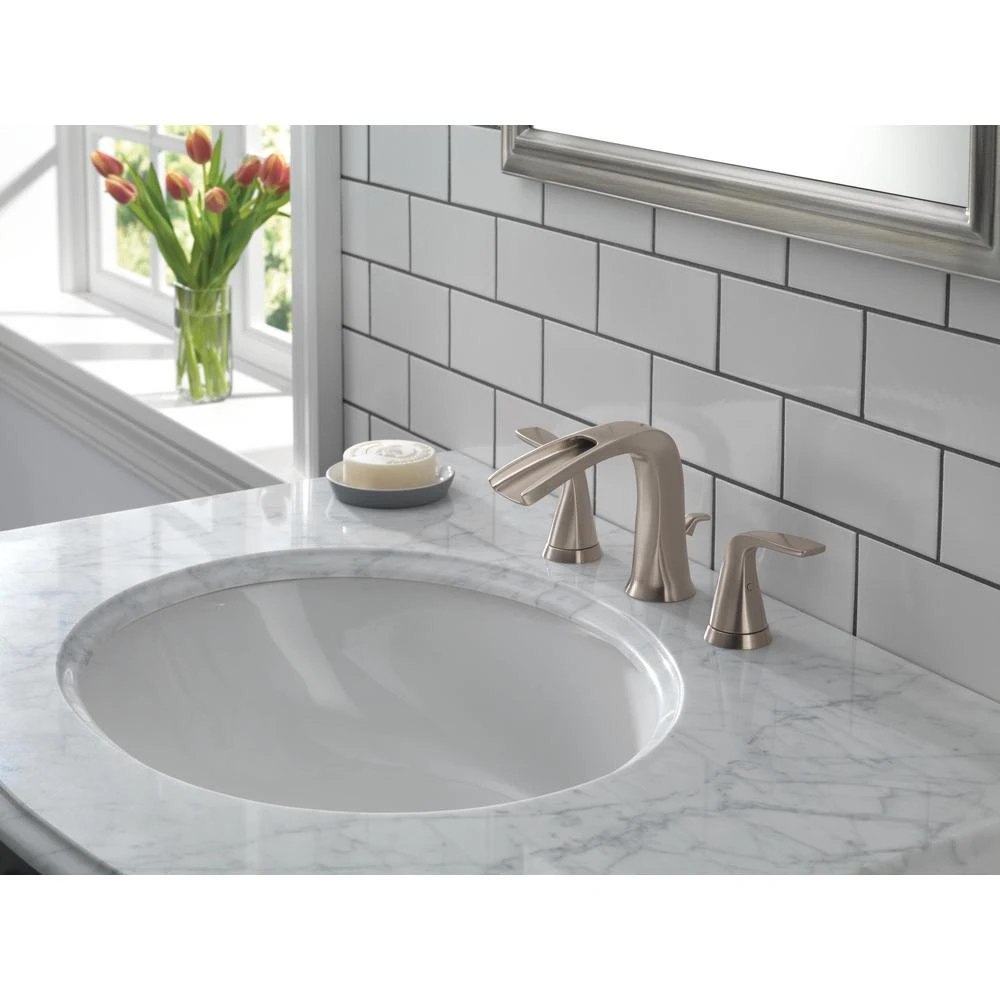 Tolva 8 In. Widespread 2-Handle Bathroom Faucet In Brushed Nickel 5 Tolva 8 In. Widespread 2-Handle Bathroom Faucet In Brushed Nickel - Image 3