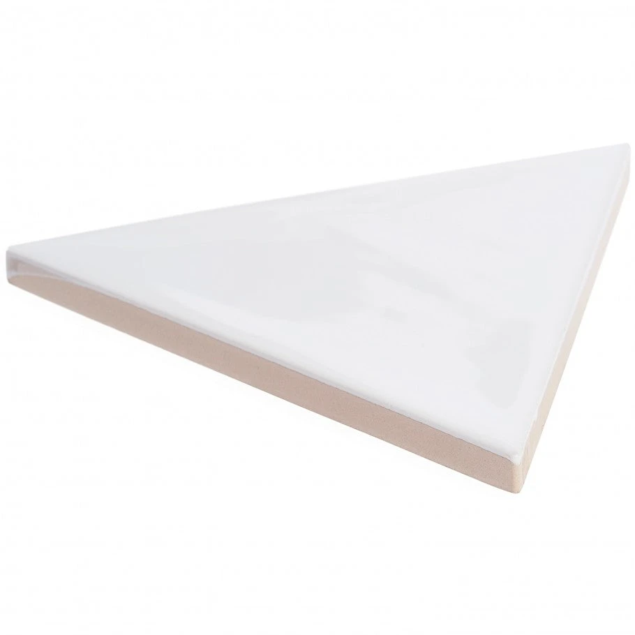 Bond Tile Thames Triangle White 5 In. X 4 In. Glazed Ceramic Wall Tile (30 Pieces 2.47 Sq. Ft. / Box) 7 Bond Tile Thames Triangle White 5 In. X 4 In. Glazed Ceramic Wall Tile (30 Pieces 2.47 Sq. Ft. / Box) - Image 5