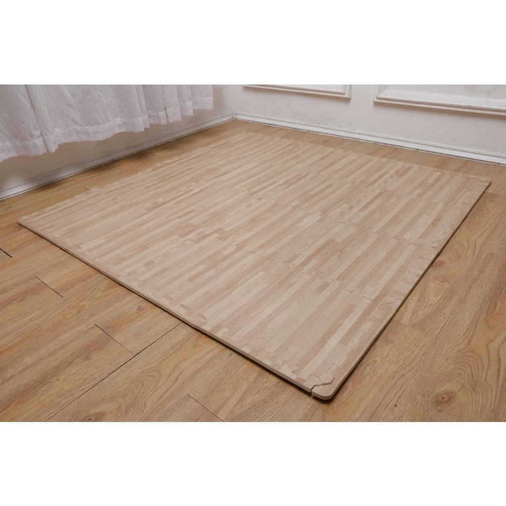 206996596 Soft EVA Foam Mat Flooring Tiles, Oak Wood Print, 16 PC, 12" X 12", 16 Sq. Ft. 12 206996596 Soft EVA Foam Mat Flooring Tiles, Oak Wood Print, 16 PC, 12" X 12", 16 Sq. Ft. - Image 10