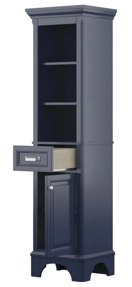 Foremost® Williamson 18"W X 67-1/2"H Aegean Blue Linen Cabinet 5 Foremost® Williamson 18"W X 67-1/2"H Aegean Blue Linen Cabinet - Image 3