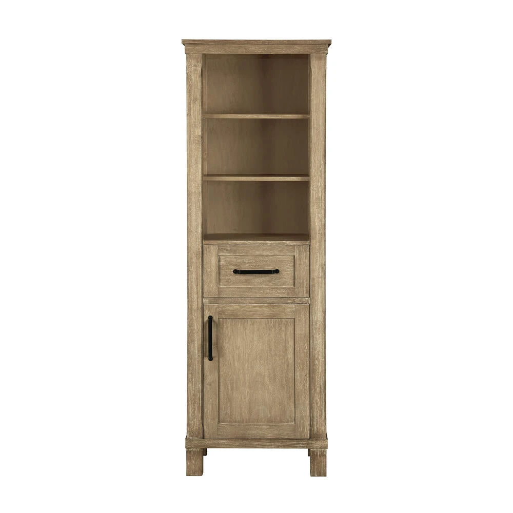 Ove Decors Riverland 22''W X 16"D X 65"H Antique Oak Linen Cabinet 3 Ove Decors Riverland 22''W X 16"D X 65"H Antique Oak Linen Cabinet