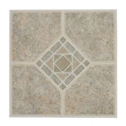 Style Selections Suncrest Basil 12-in X 12-in Water Resistant Peel And Stick Vinyl Tile Flooring (1-sq Ft)