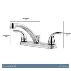 Delton 2-Handle Standard Kitchen Faucet In Polished Chrome -Master Locks Shop 4d2f0cce42c9a148a6a23f28bc3b5b41 1800x1800