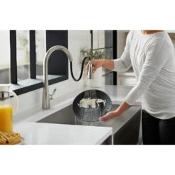 Simplice Single-Handle Pull-Down Sprayer Kitchen Faucet With DockNetik And Sweep Spray In Vibrant Stainless -Master Locks Shop 4f4570549d12fc8b6dd9408cbc8c8127 1800x1800