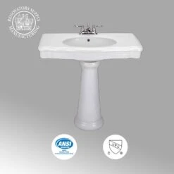 Darbyshire 34-1/2 In. Pedestal Combo Bathroom Sink In White -Master Locks Shop 50a39153030fe0a51b5f0ecc2f44a82d 1800x1800