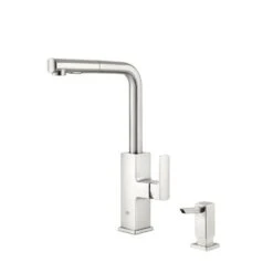 Tallinn Single-Handle Pull-Out Sprayer Kitchen Faucet With Soap Dispenser In StarLight Chrome -Master Locks Shop 515112fbbb7ff3a4f0eb3cf7d11fadb9 1800x1800