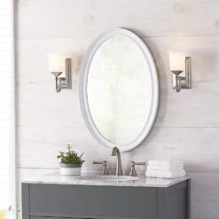 21 In. W X 31 In. L Framed Fog Free Wall Mirror In White -Master Locks Shop 51bca3e66c0f4cc271586a34d2a985c6 1800x1800
