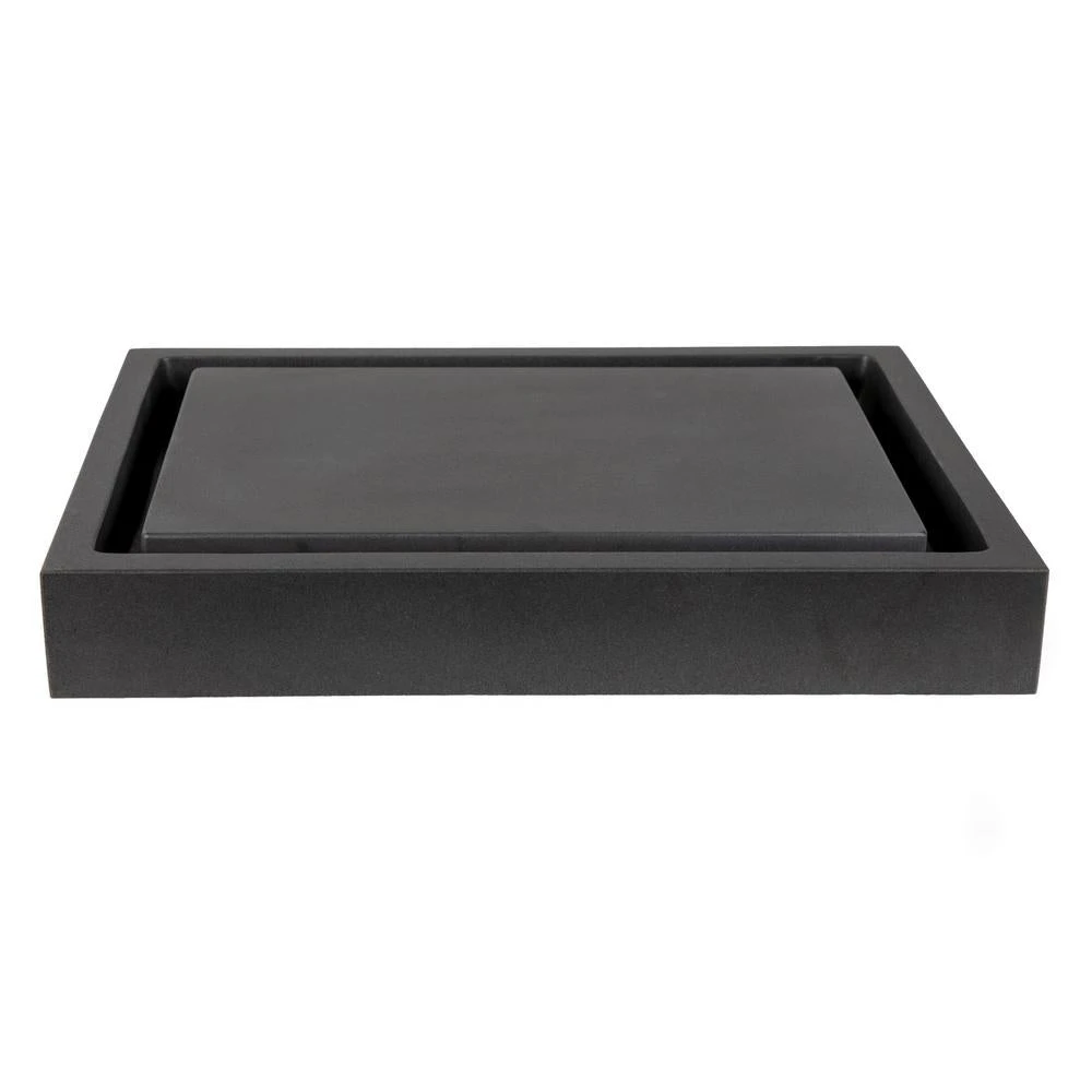Eden Bath Rectangular Infinity Pool Sink In Lava Stone 3 Eden Bath Rectangular Infinity Pool Sink In Lava Stone