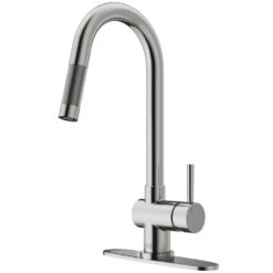 Gramercy Single-Handle Pull-Down Sprayer Kitchen Faucet With Deck Plate In Matte Gold -Master Locks Shop 52e74b35d396c7ba1cc67116401ea480 1800x1800