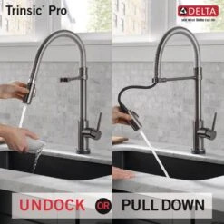Trinsic Pro Single-Handle Pull-Down Sprayer Kitchen Faucet With Touch2O Technology And Spring Spout In Arctic Stainless -Master Locks Shop 5335733083e6b811f3ad9dfe6dac931e 1800x1800