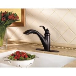 Marielle Single-Handle Pull-Out Sprayer Kitchen Faucet In Tuscan Bronze -Master Locks Shop 5388dda6743e95092e5968f931ba04ab 1800x1800