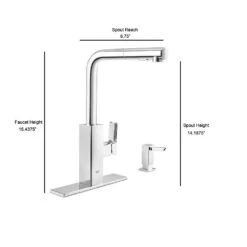 Tallinn Single-Handle Pull-Out Sprayer Kitchen Faucet With Soap Dispenser In StarLight Chrome -Master Locks Shop 53e0fea69b228fa21a440bbfeed3ec60 1800x1800