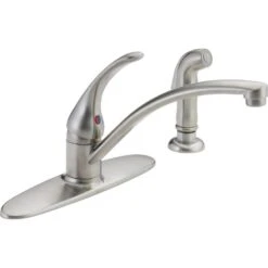 Foundations Single-Handle Standard Kitchen Faucet With Side Sprayer In Chrome 15 Foundations Single-Handle Standard Kitchen Faucet With Side Sprayer In Chrome -Master Locks Shop 55bbb8ba6deddd87bb9d4610f5509ca5 1800x1800