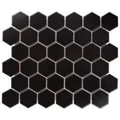 Merola Tile Metro Hex 2 In. Glossy Black 11-1/8"x12-5/8" X 7 Mm Porcelain Mosaic Tile (9.64 Sq. Ft. / Case) -Master Locks Shop 5816e4edee7689a08998e9fff74aff90 076a3ea0 ce68 49df 9a47 86c2c85514ce 1800x1800