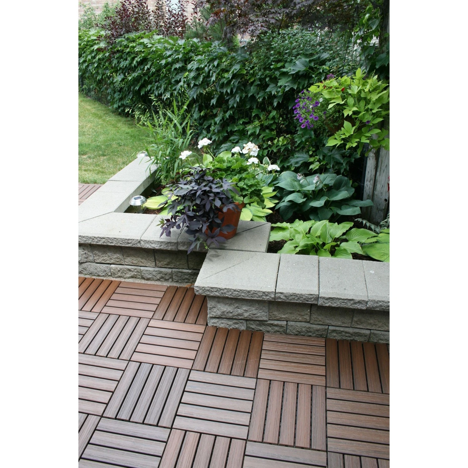 EON Ultra 12"x12" Polymer Interlocking Deck Balcony Tiles, Dark Brown (10 Pack) 7 EON Ultra 12"x12" Polymer Interlocking Deck Balcony Tiles, Dark Brown (10 Pack) - Image 5