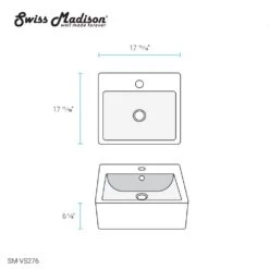 Swiss Madison Voltaire 18 In. Square Ceramic Vessel Sink In Glossy White -Master Locks Shop 5a2b8c552e37f7d2463534e20560d0f9 1800x1800