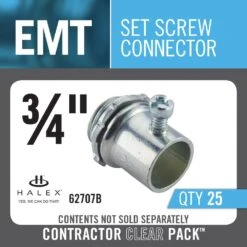 3/4 In. Electrical Metallic Tube (EMT) Set-Screw Connectors (25-Pack) 9 3/4 In. Electrical Metallic Tube (EMT) Set-Screw Connectors (25-Pack) -Master Locks Shop 5b220c712a01b824fdd017b4d38cd3a0 1800x1800
