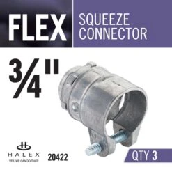 3/4 In. Flexible Metal Conduit (FMC) Connector (3-Pack) 9 3/4 In. Flexible Metal Conduit (FMC) Connector (3-Pack) -Master Locks Shop 5c28e1713cf32d519ad45dde646ce24d 1800x1800