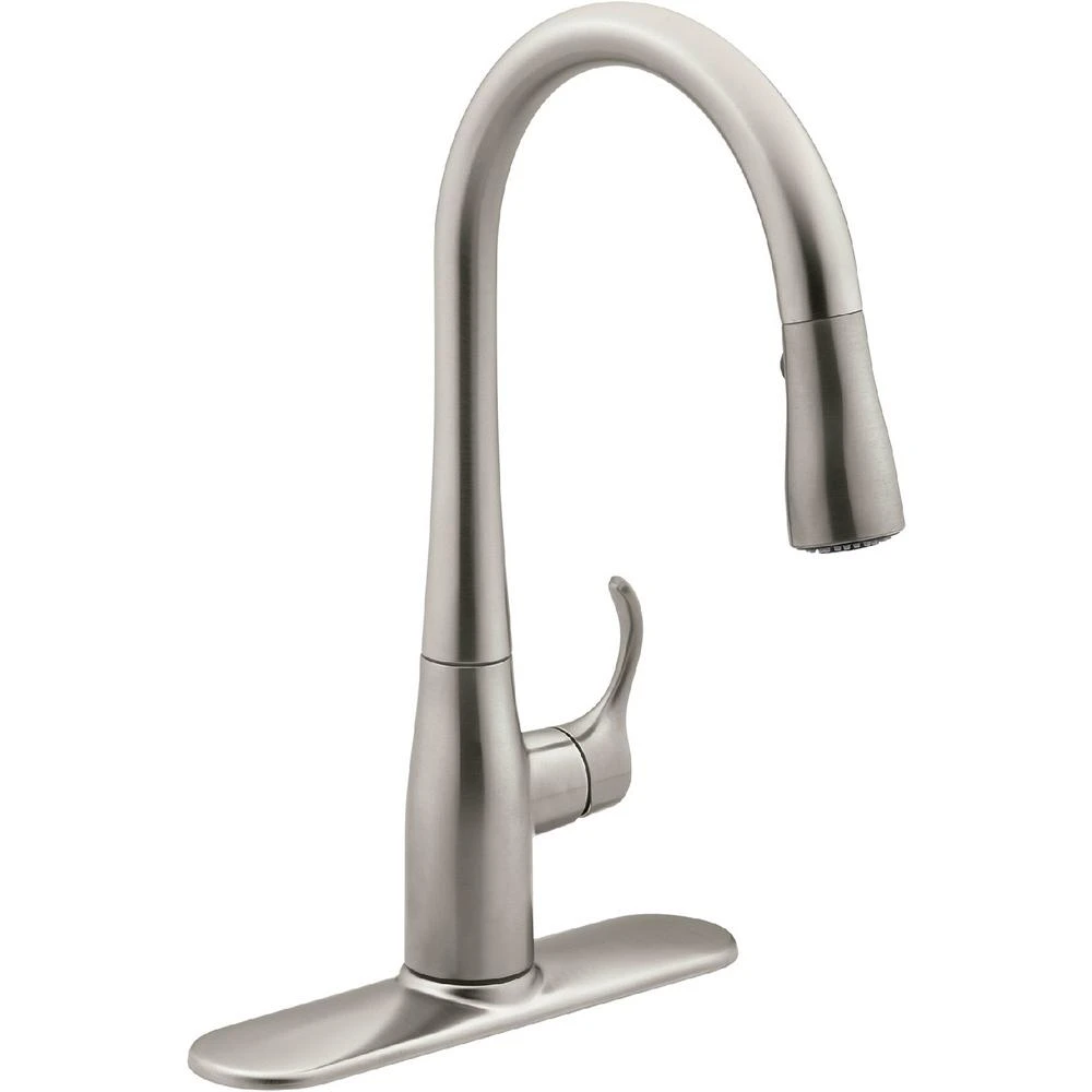 Simplice Single-Handle Pull-Down Sprayer Kitchen Faucet In Vibrant Stainless With DockNetik And Sweep Spray 5 Simplice Single-Handle Pull-Down Sprayer Kitchen Faucet In Vibrant Stainless With DockNetik And Sweep Spray - Image 3