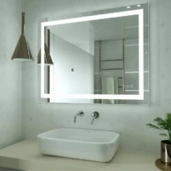 40 In. X 32 In. Single Frameless LED Lighted Bathroom Wall Mounted Mirror 24 40 In. X 32 In. Single Frameless LED Lighted Bathroom Wall Mounted Mirror -Master Locks Shop 5f713da12aa71ef363de303cfe3efedd 1800x1800