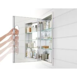 Verdera 20 In. W X 30 In. H Aluminum Medicine Cabinet With Adjustable Flip-Out Flat Mirror 12 Verdera 20 In. W X 30 In. H Aluminum Medicine Cabinet With Adjustable Flip-Out Flat Mirror -Master Locks Shop 5fed4d5fecb4d0b5d03b3321a73e7be0 1800x1800