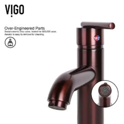 VIGO Rectangular Glass Vessel Bathroom Sink In Russet With Faucet Set In Oil Rubbed Bronze -Master Locks Shop 6014813c3f8bcdd40b62ed245faa0c21 1800x1800