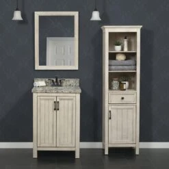 Foremost® Hiland 20"W X 15"D X 68"H Antique White Linen Cabinet 21 Foremost® Hiland 20"W X 15"D X 68"H Antique White Linen Cabinet -Master Locks Shop 6050349 6775463 6050354 SC 1 1800x1800