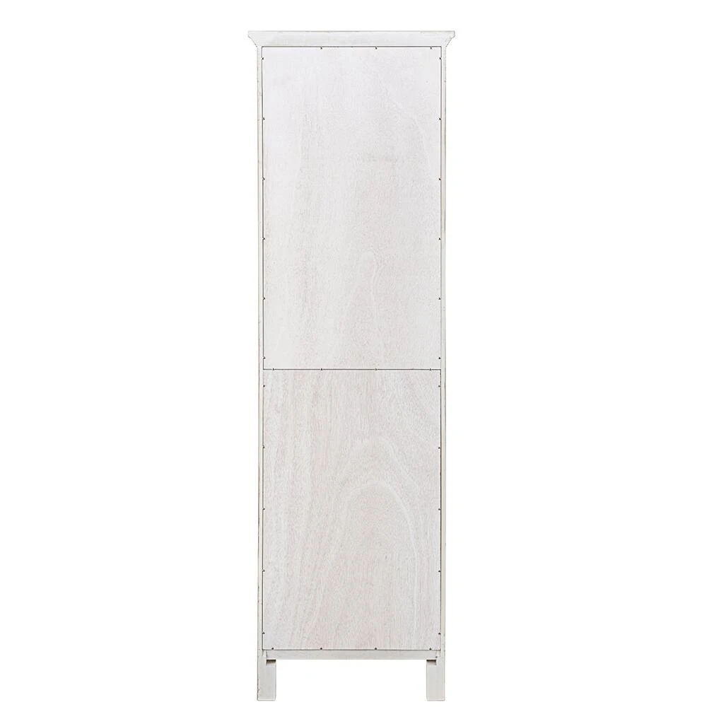Foremost® Hiland 20"W X 15"D X 68"H Antique White Linen Cabinet 4 Foremost® Hiland 20"W X 15"D X 68"H Antique White Linen Cabinet - Image 2