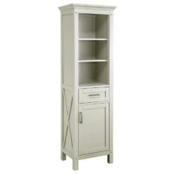 Foremost® Rayna 20"W X 15"D X 68"H Gray Linen Cabinet 13 Foremost® Rayna 20"W X 15"D X 68"H Gray Linen Cabinet -Master Locks Shop 6050440 Angle 1 1800x1800