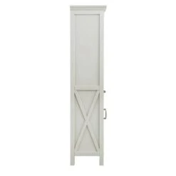 Foremost® Rayna 20"W X 15"D X 68"H Gray Linen Cabinet 12 Foremost® Rayna 20"W X 15"D X 68"H Gray Linen Cabinet -Master Locks Shop 6050440 Side 1 1800x1800