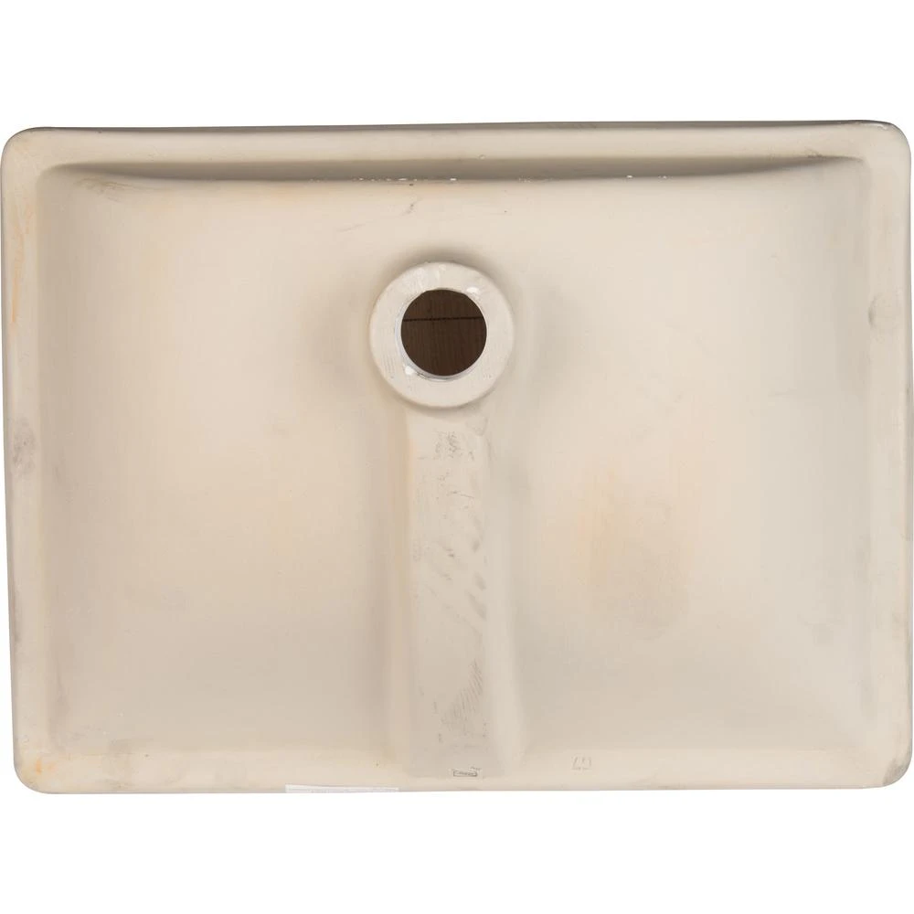 MSI Rectangle Undermount Porcelain Ceramic Bathroom Sink In White 5 MSI Rectangle Undermount Porcelain Ceramic Bathroom Sink In White - Image 3