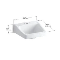 KOHLER Soho Wall-Mount Vitreous China Bathroom Sink In White With Overflow Drain 9 KOHLER Soho Wall-Mount Vitreous China Bathroom Sink In White With Overflow Drain -Master Locks Shop 62119c9958d0b705d4b71e7072a7c6bb 1800x1800