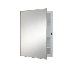 Jensen Styleline 16.125-in X 22.1875-in Rectangle Recessed Mirrored Medicine Cabinet