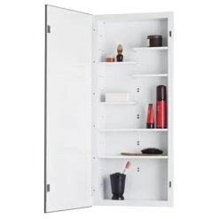 Jensen Focus 16-in X 36-in Rectangle Recessed Mirrored Medicine Cabinet