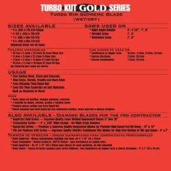 Quasar Turbo Kut Gold 4 In. Turbo Rim Supreme Diamond Blade -Master Locks Shop 6724ac6790c61b1f9a2c773e75110bf7 1800x1800