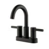 New Lower Price; Jacuzzi Duncan Matte Black 2-Handle 4-in Centerset WaterSense Bathroom Sink Faucet With Drain -Master Locks Shop 6925699901466 1800x1800