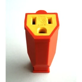 Project Source 15-Amp-Volt Orange 3-Wire Grounding Connector 3 Project Source 15-Amp-Volt Orange 3-Wire Grounding Connector