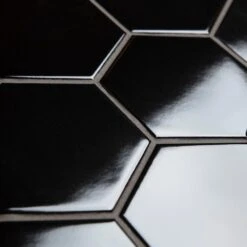 Merola Tile Metro Hex 2 In. Glossy Black 11-1/8"x12-5/8" X 7 Mm Porcelain Mosaic Tile (9.64 Sq. Ft. / Case) -Master Locks Shop 6a007abb5b92a0870809f82adf7fc514 1800x1800